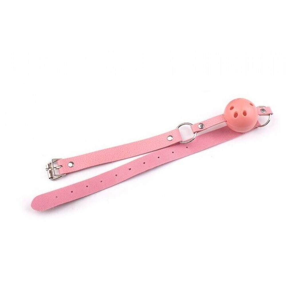 Кляп - Кляп шар Plastic Pink, SKN-C057