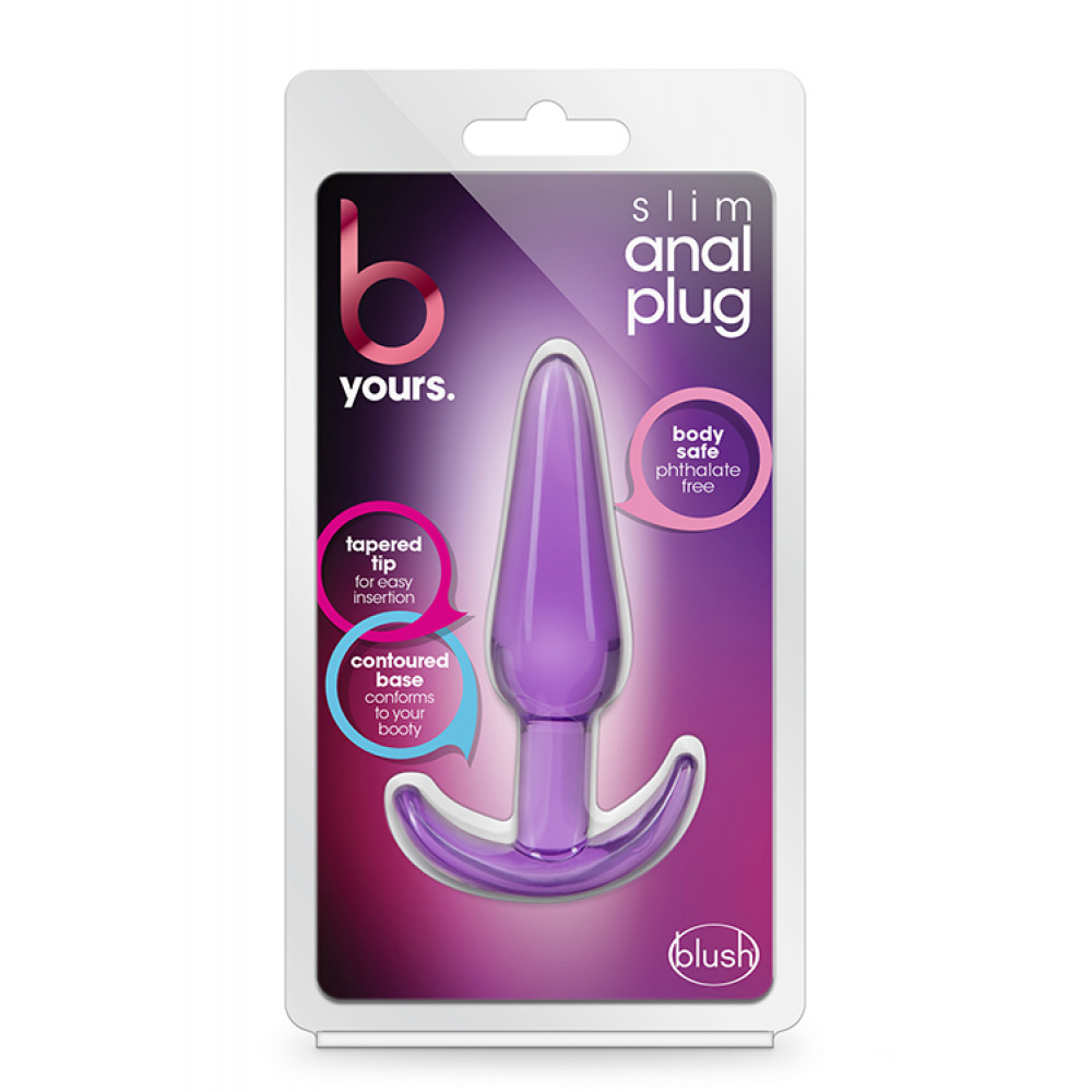 Анальная пробка - T331510 Анальный плаг B YOURS SLIM ANAL PLUG PURPLE 3