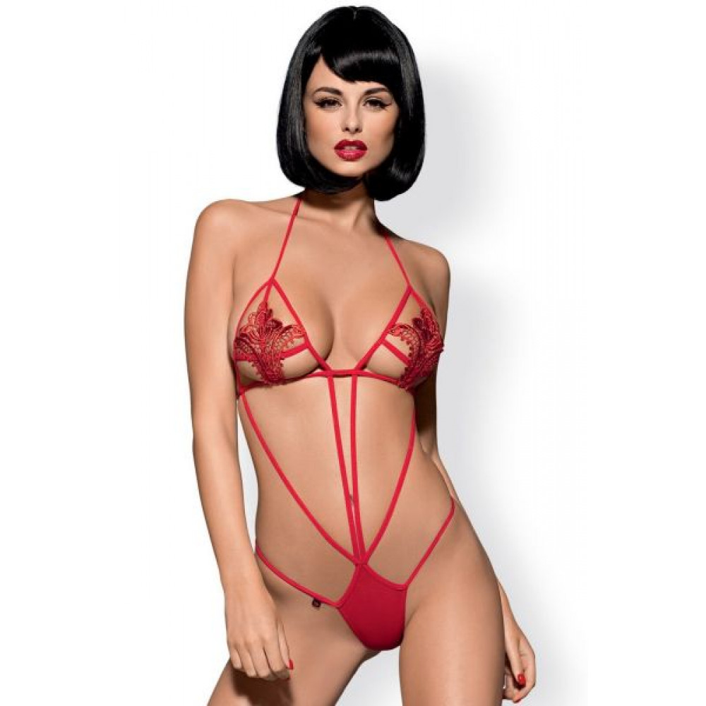 Эротическое боди - Боди Obsessive LUIZA TEDDY S/M