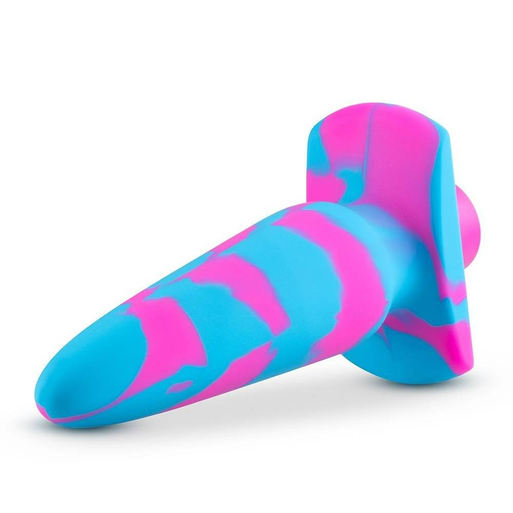 Секс игрушки - Анальный виброплаг Avant Vibrotize Fuchsia розово-голубой, 12.7 х 3.1 см 5