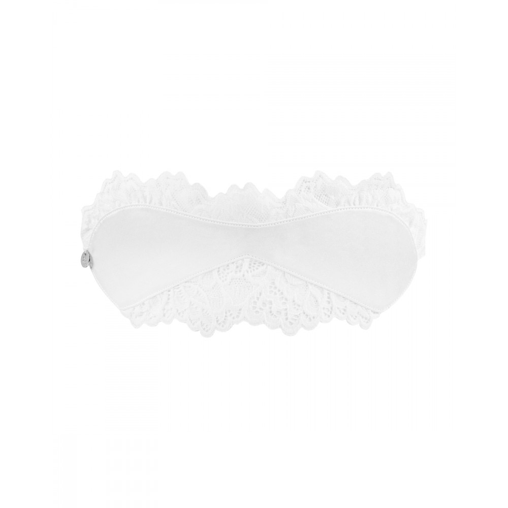Маски - Атласная Маска для глаз белая Amor Blanco eye mask white O/S 2