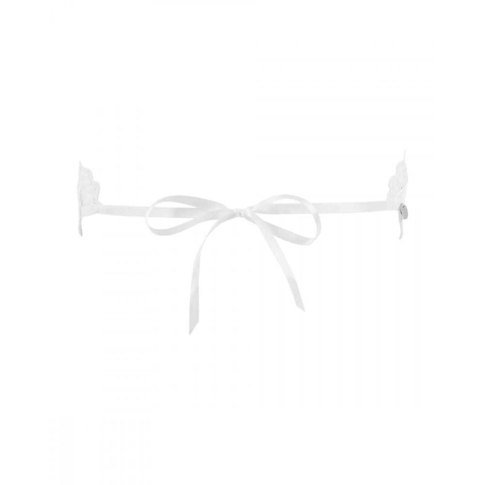 Маски - Атласная Маска для глаз белая Amor Blanco eye mask white O/S 1