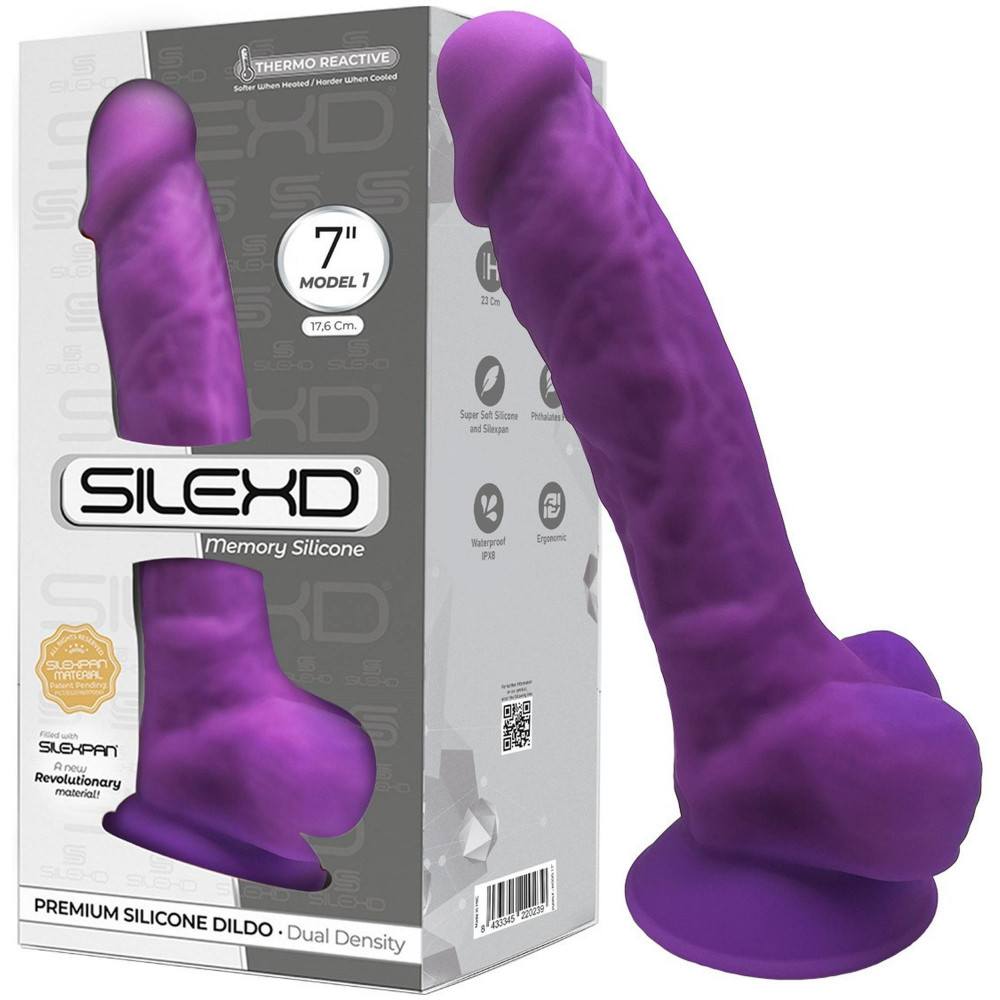 Секс игрушки - Фаллоимитатор реалистичный с яичками SILEXD Model 1 (7