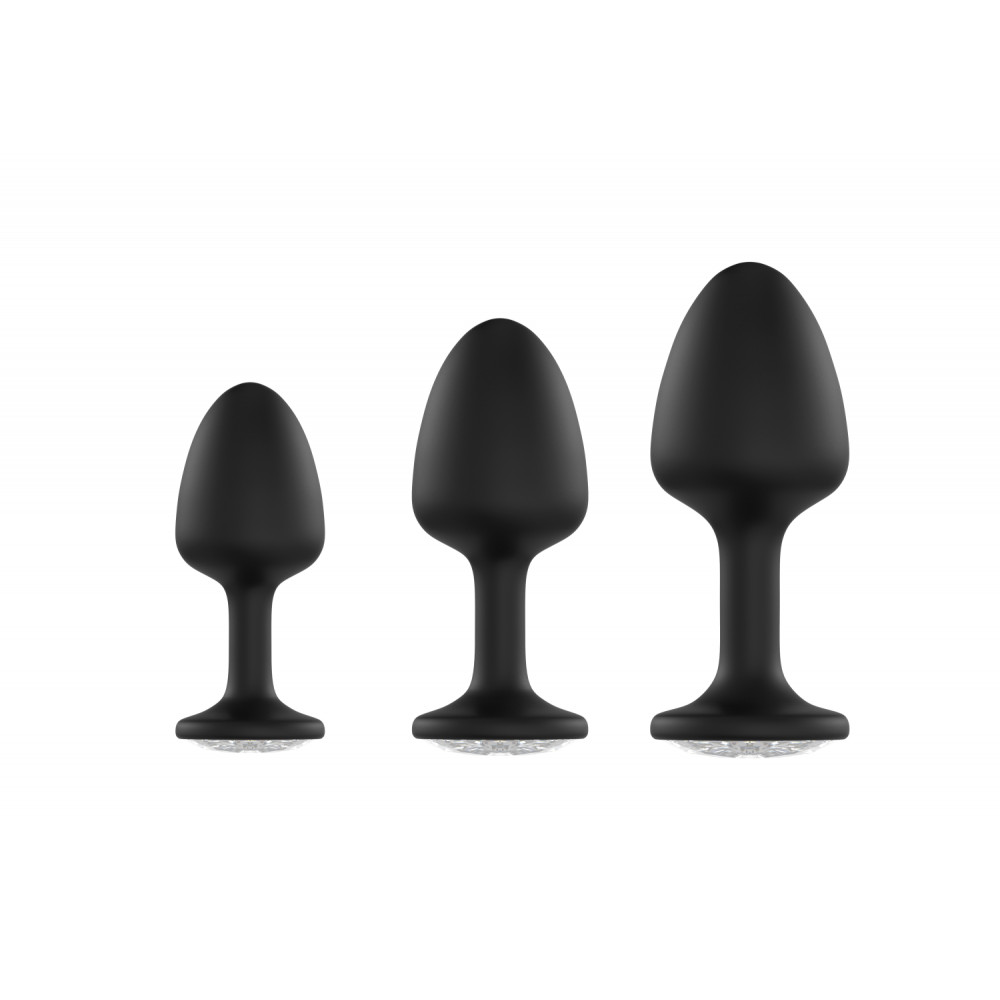 Анальная пробка - Анальная пробка Dorcel Geisha Plug Diamond M с шариком внутри, создает вибрации, макс. диаметр 3,2см 4