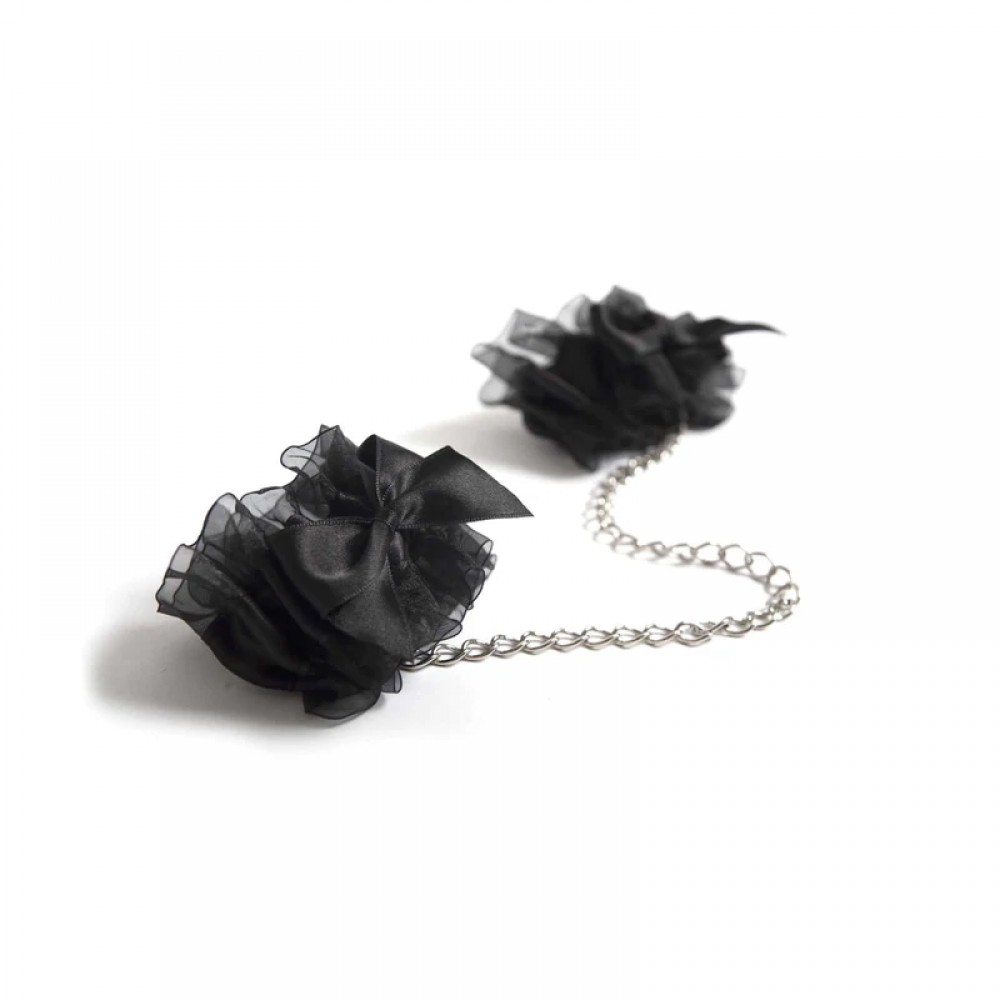 Наручники, веревки, бондажы, поножи - Наручники Bijoux Indiscrets - Frou Frou Organza handcuffs, подарочная упковка 1