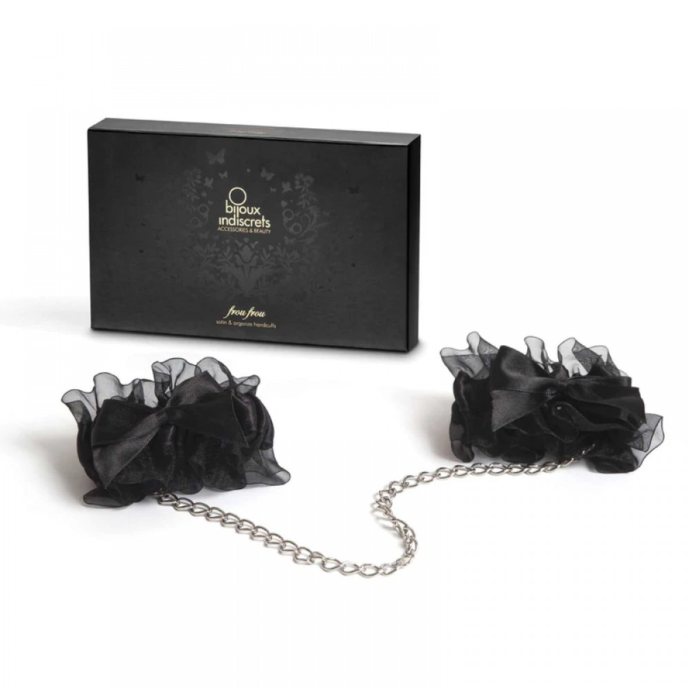 Наручники, веревки, бондажы, поножи - Наручники Bijoux Indiscrets - Frou Frou Organza handcuffs, подарочная упковка 2