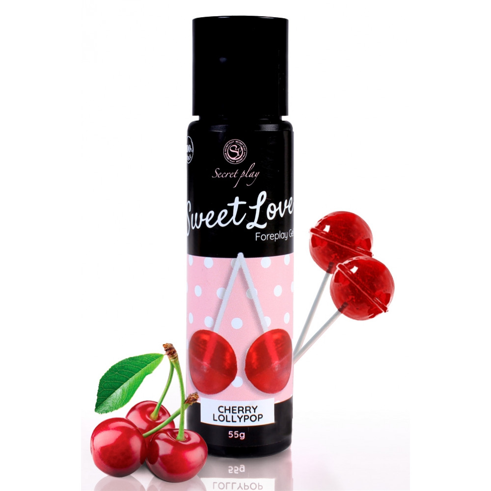 Лубриканты - Гель для орального секса Secret Play - Sweet Love Cherry Lollipop Gel, 60 ml