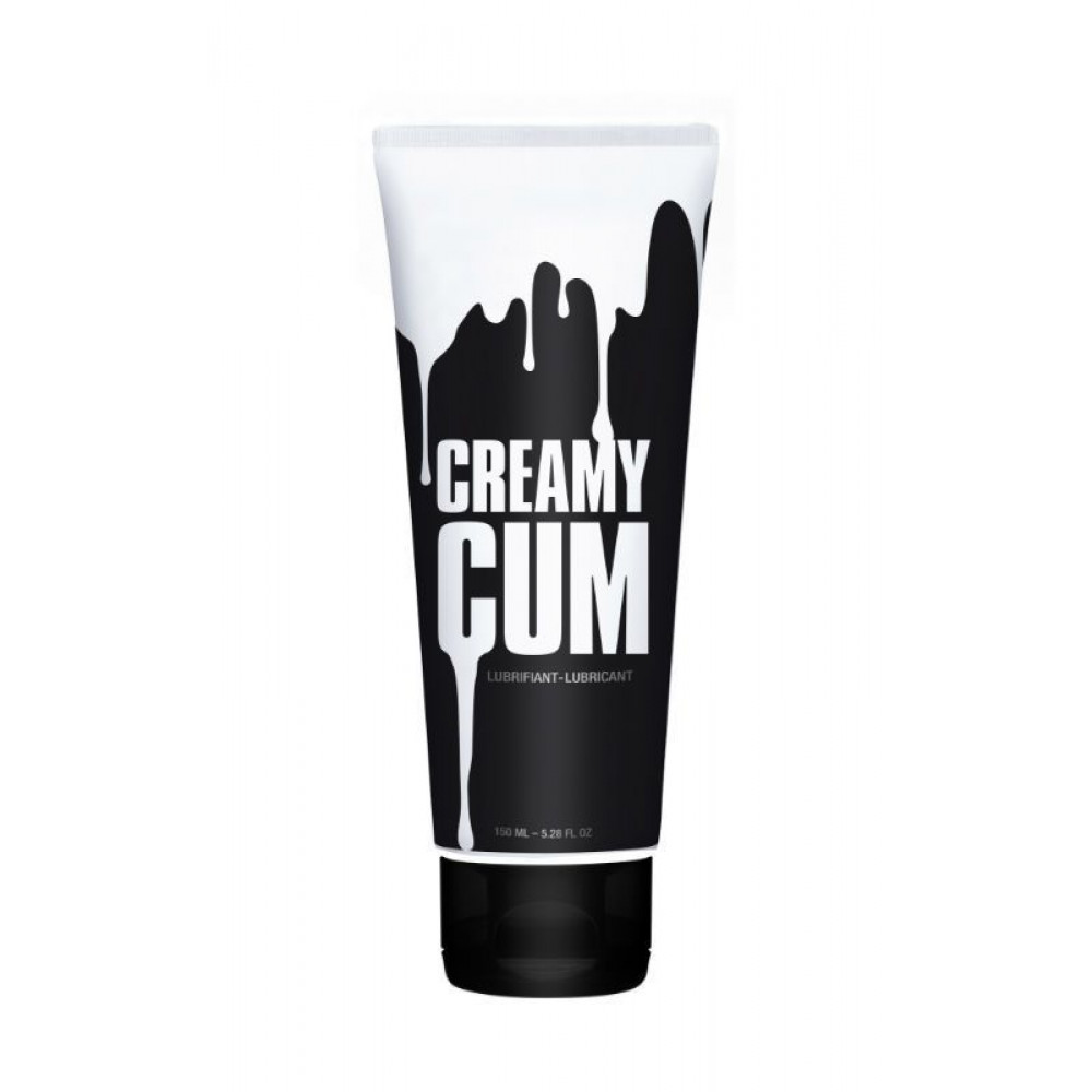 Смазка на водной основе - Лубрикант, имитирующий сперму Creamy Cum (150 мл) на гибридной основе с маслом зверобоя