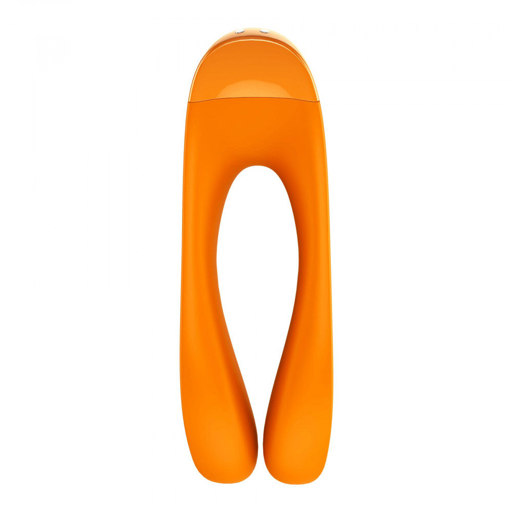 Мини вибраторы - Вибратор на палец Satisfyer Candy Cane Orange 5