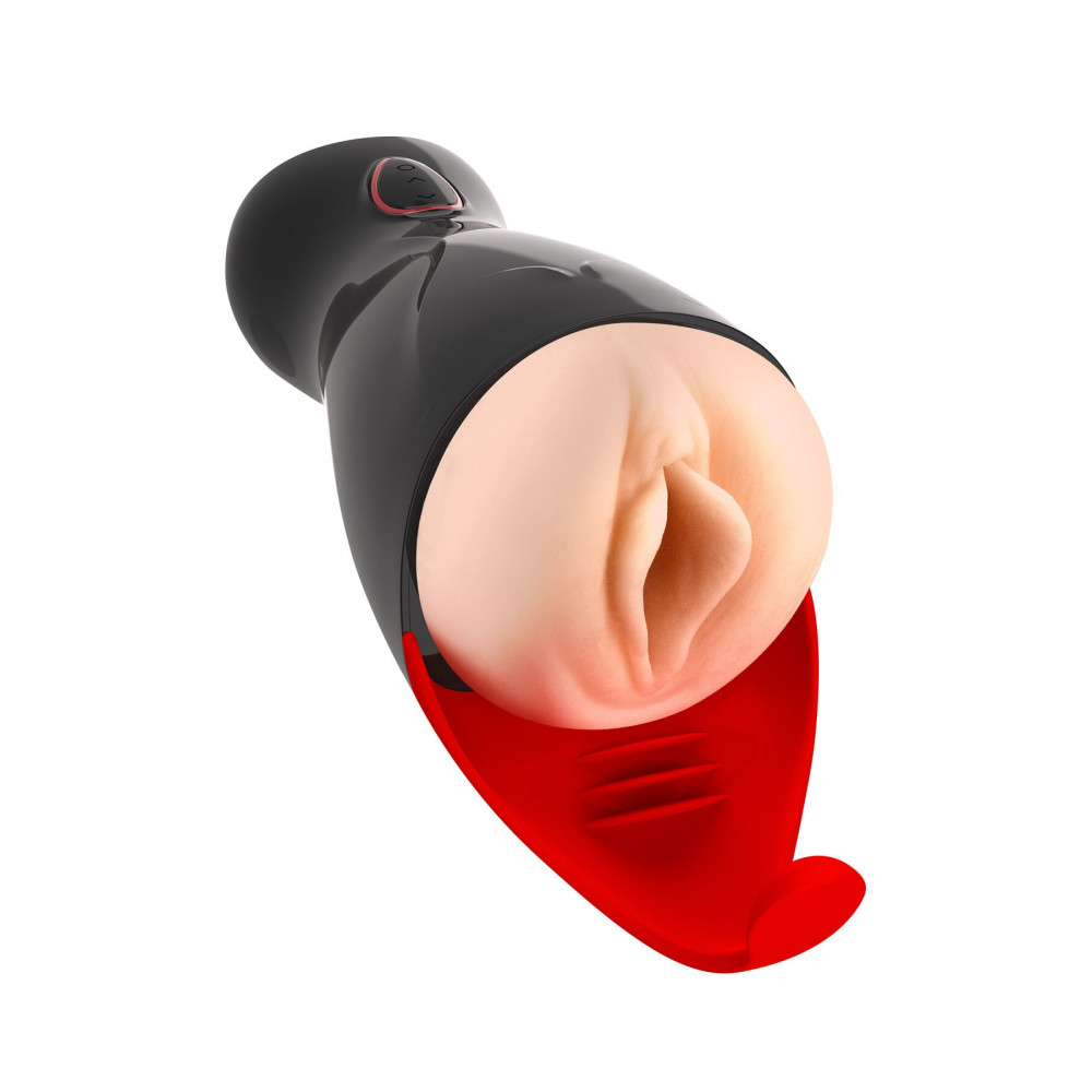 Мастурбаторы с вибрацией - Премиум-вибромастурбатор Real Body - Real Sucking Pussy 2, всасывание, звук, стимуляция промежности