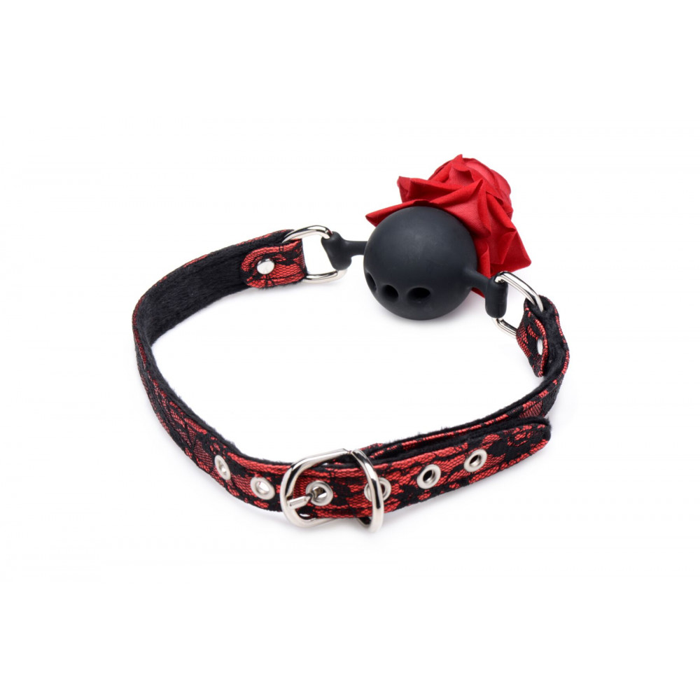 Кляп - Кляп Master Series Eye-Catching Ball Gag With Rose 5