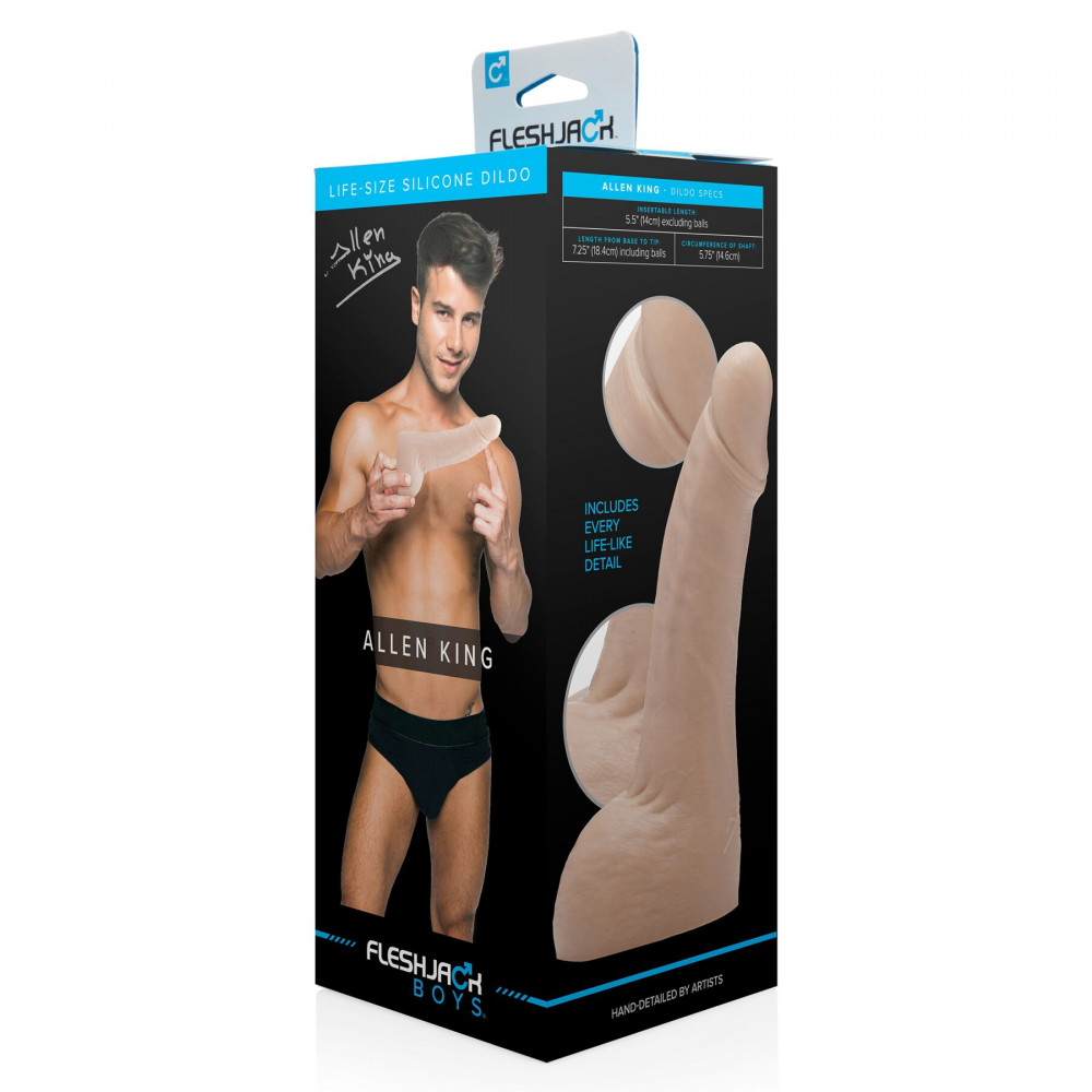Фаллоимитаторы на присоске, двойные - Фаллоимитатор Fleshjack Boys: Allen King Dildo 2