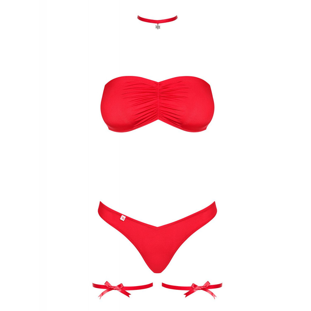 Эротические комплекты - (SALE) Комплект Obsessive Kissmas Set S/M 2