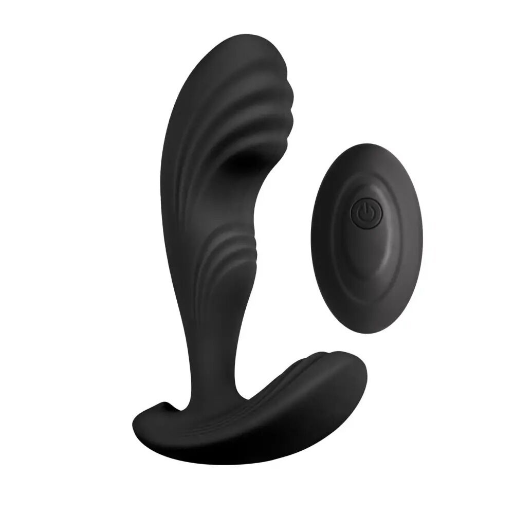 Массажёры простаты с вибрацией - Вибромассажер простаты S Pleasures Premium Cozy, черный, с рельефной головкой, 10 режимов