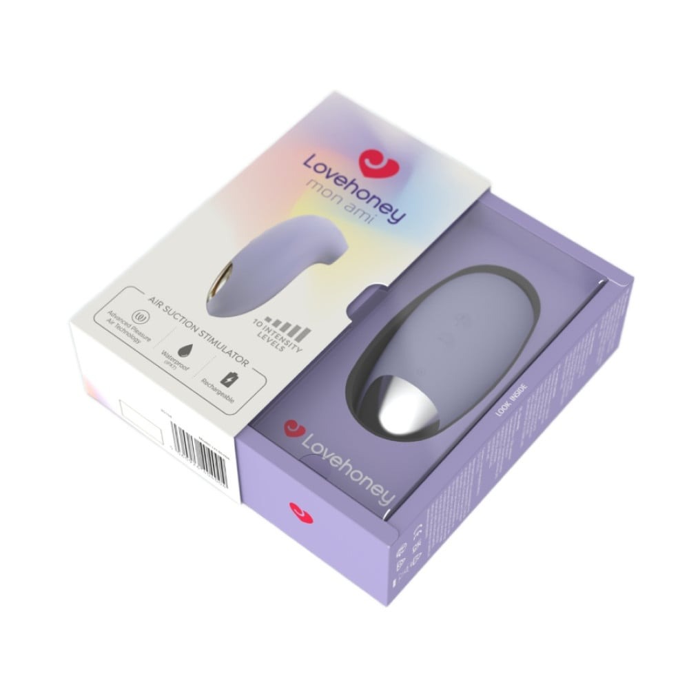 Секс игрушки - Вакуумный стимулятор клитора Lovehoney Mon Ami Pleasure Air, лиловый 7