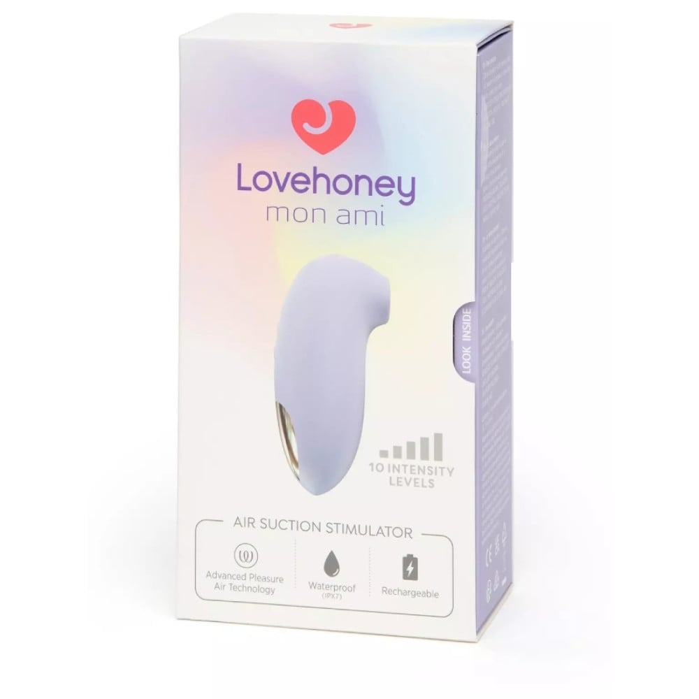 Секс игрушки - Вакуумный стимулятор клитора Lovehoney Mon Ami Pleasure Air, лиловый 8