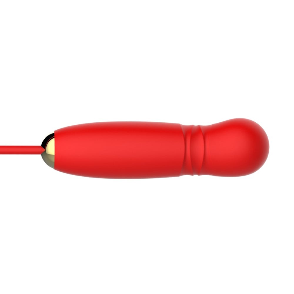 Секс игрушки - Вакуумный стимулятор в виде розы Every Night Toys с пульсацией, красный 6