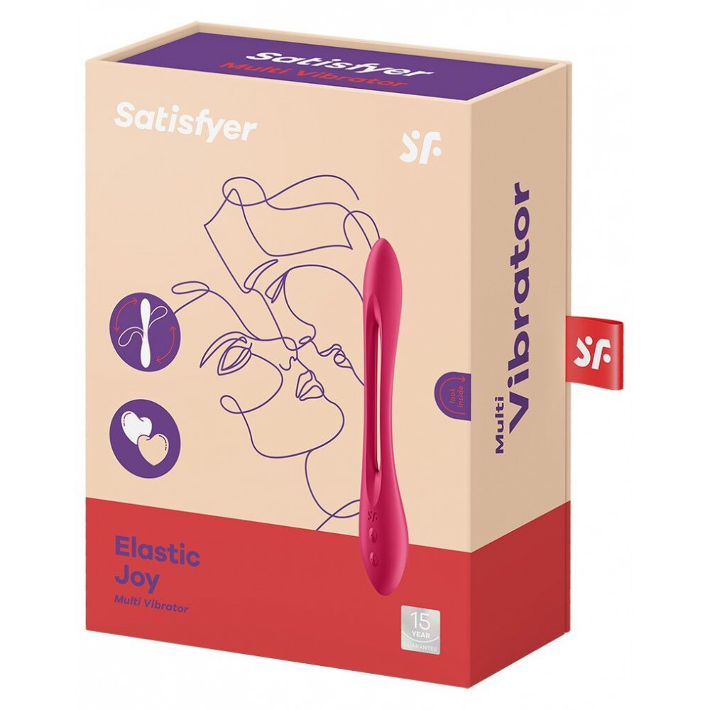 Вибраторы для пар - Универсальный гибкий вибратор для пар Satisfyer Elastic Joy Red 1