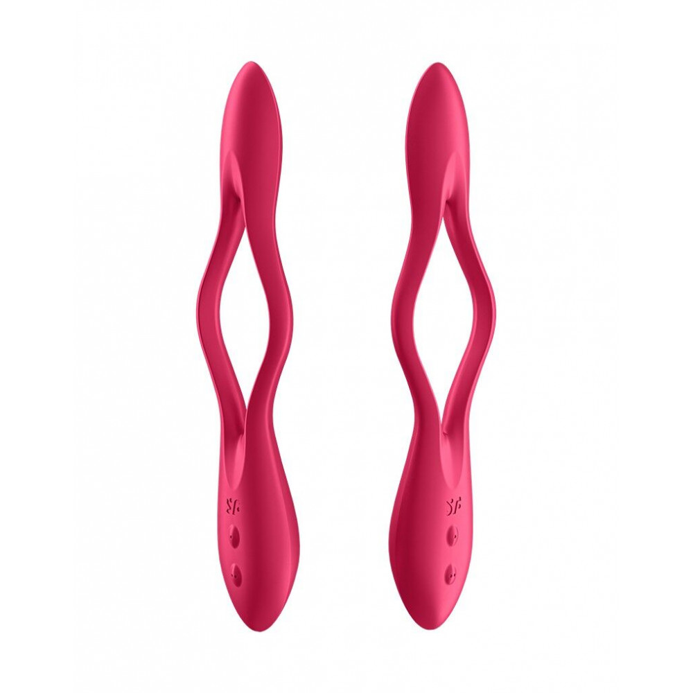Вибраторы для пар - Универсальный гибкий вибратор для пар Satisfyer Elastic Joy Red 4