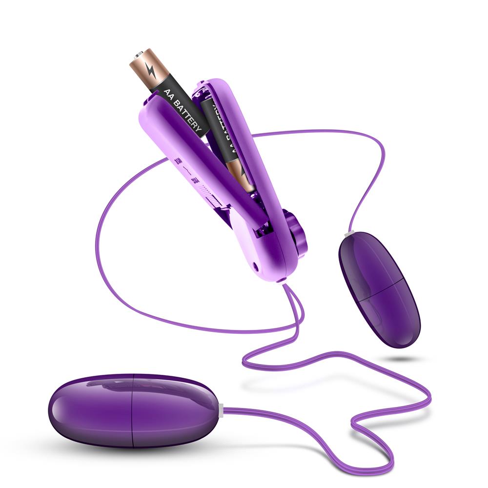 Секс игрушки - Виброяйцо двойное B YOURS DOUBLE POP EGGS PLUM 2