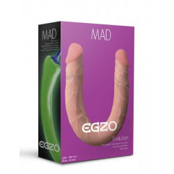 Двухсторонниий фаллоимитатор "FLEX&FIX" EGZO Ciberskin 46 см*4,5 см