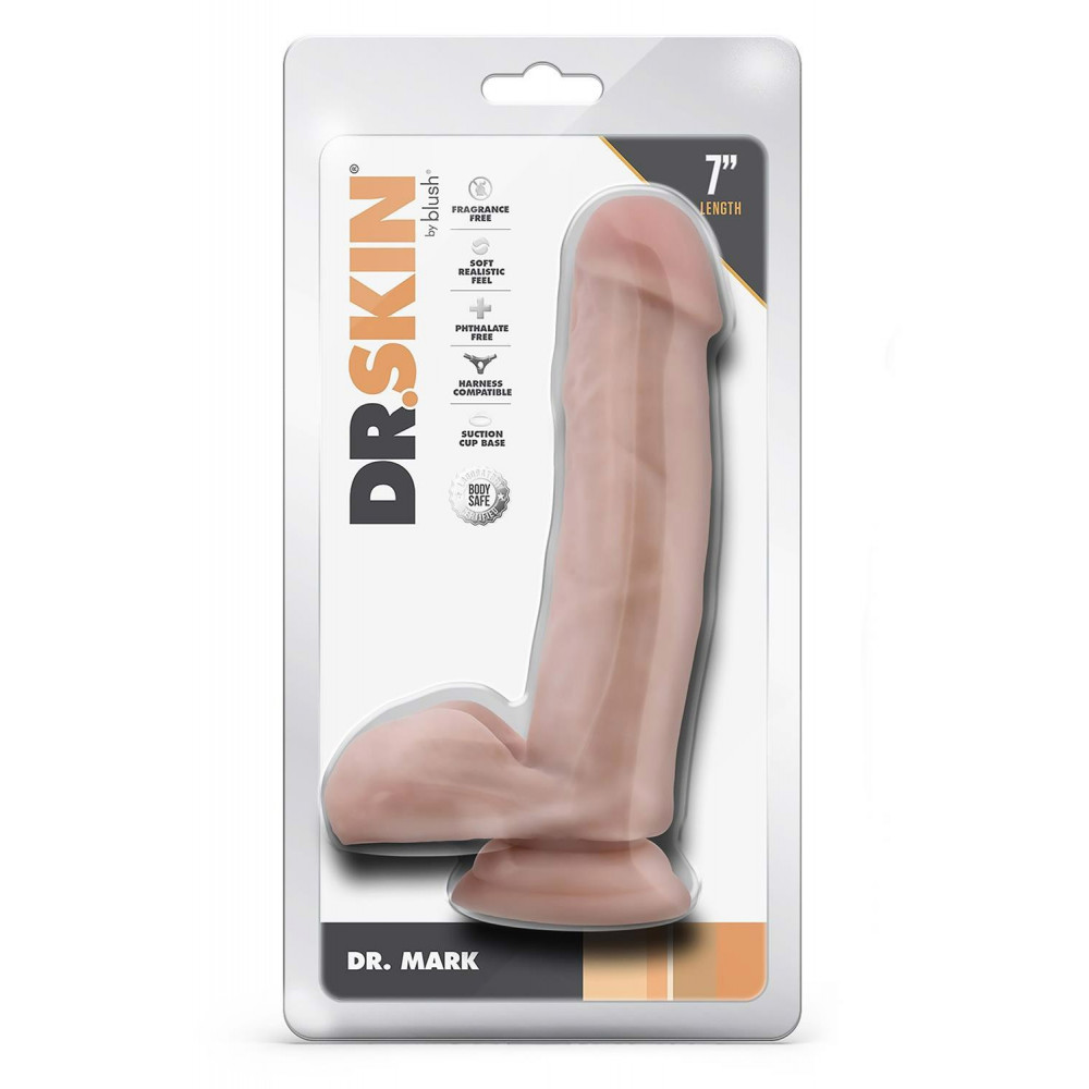 Секс игрушки - Фаллоимитатор DR. SKIN DR. MARK 17,7 см 1