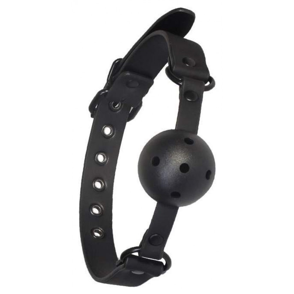 БДСМ игрушки - Кляп BLAZE BALL GAG WITH PAINTING EDGE BLACK