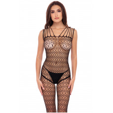 Комбинезон в крупную сетку NEO GEO CROTCHLESS BODYSTOCKING BLK, OS