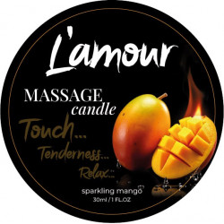 Массажная свеча L'amour Mango с ароматом манго, 30 мл