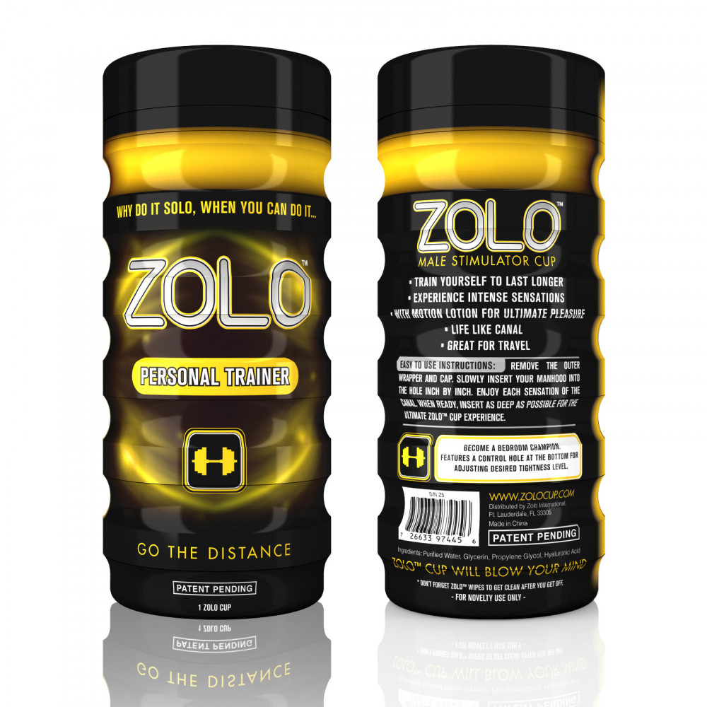 Мастурбатор - Мастурбатор в колбе ZOLO PERSONAL TRAINER CUP 1