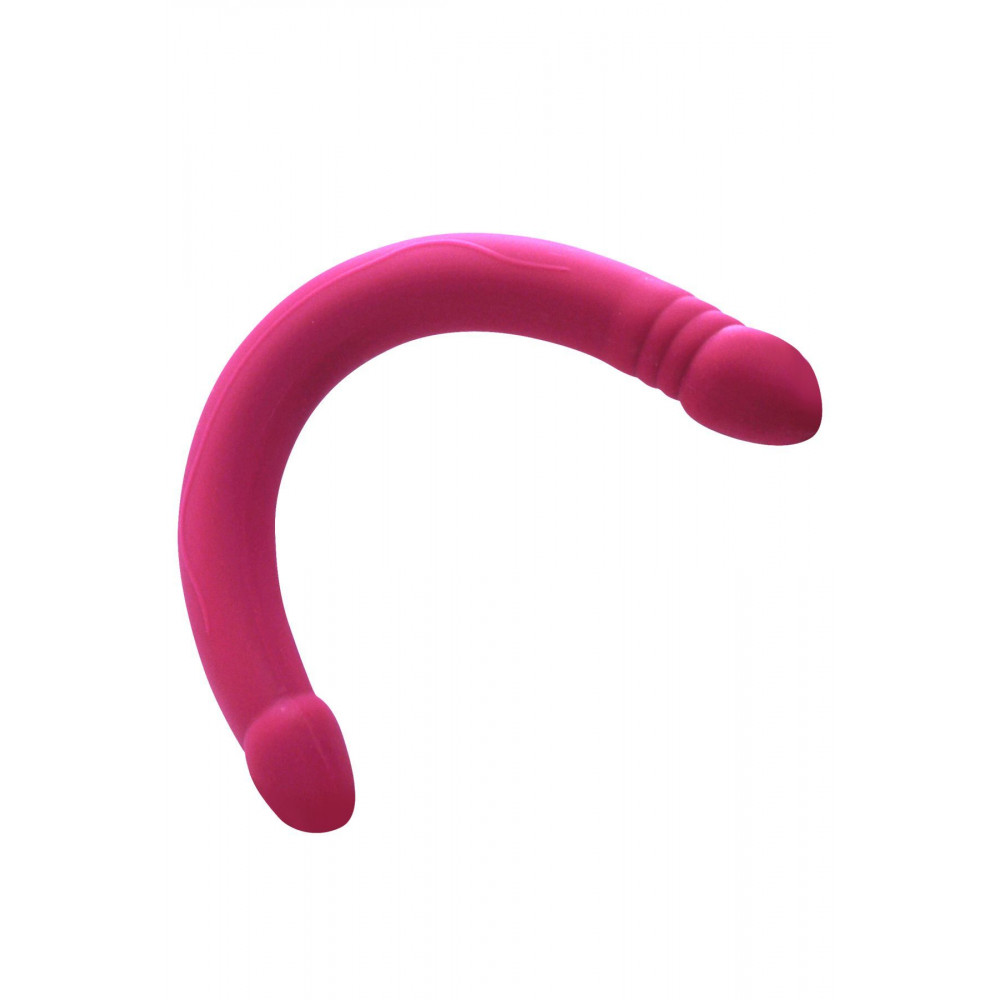 Двухсторонние фаллоимитаторы - Фаллоимитатор двусторонний Dorcel Real Double Do Magenta, диаметр 4см, длина 42см 1