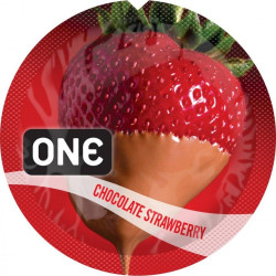 Презерватив One FlavorWaves Chocolate Strawberry шоколад с клубникой ( Цена за 5 шт)