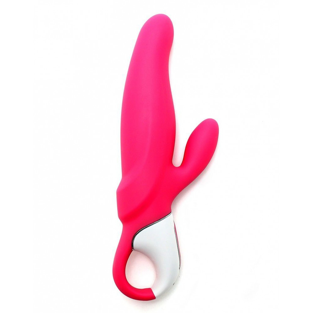 Вибратор-кролик - Мощный вибратор-кролик Satisfyer Vibes Mr. Rabbit, два мотора, литой силикон, 12 режимов работы 2