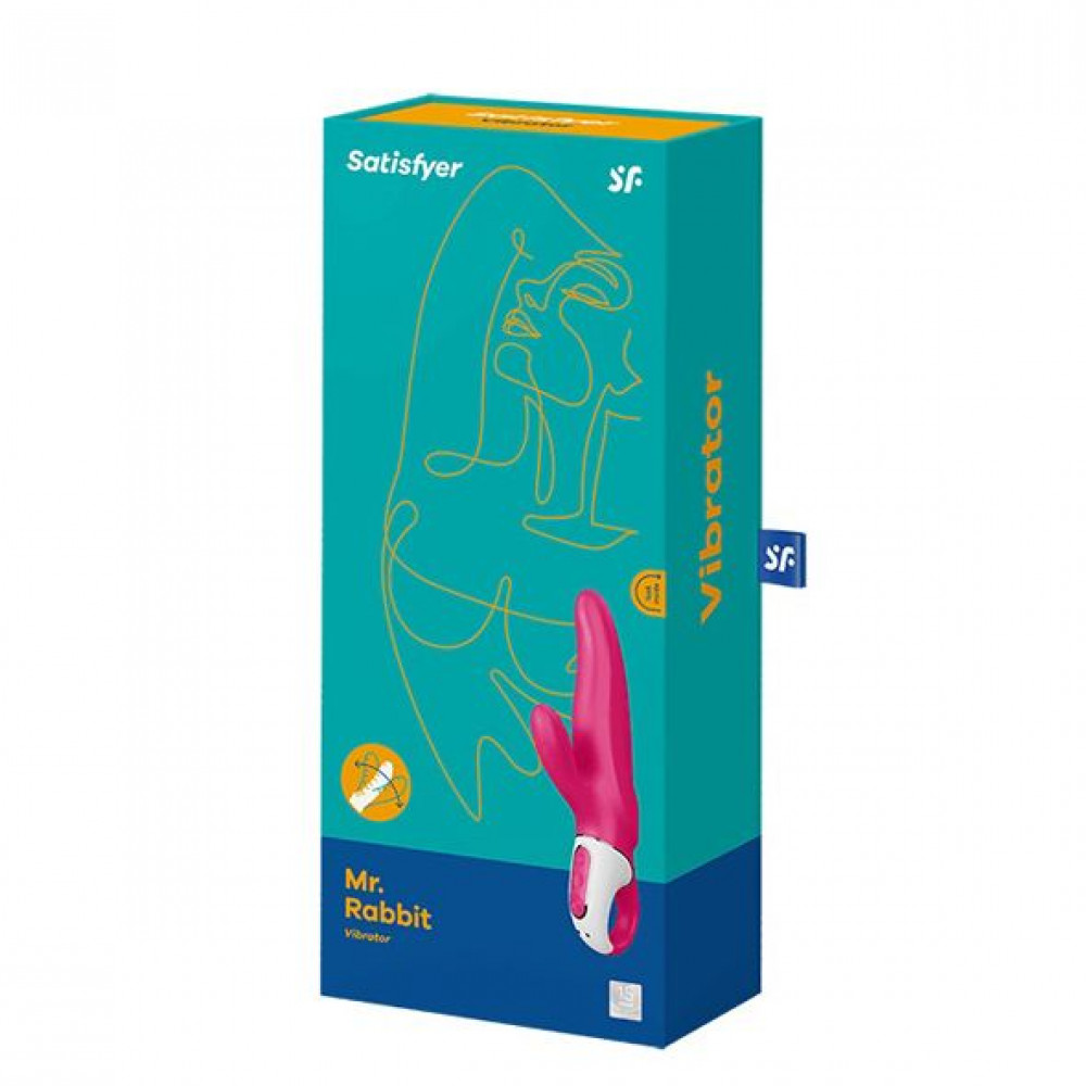 Вибратор-кролик - Мощный вибратор-кролик Satisfyer Vibes Mr. Rabbit, два мотора, литой силикон, 12 режимов работы 1