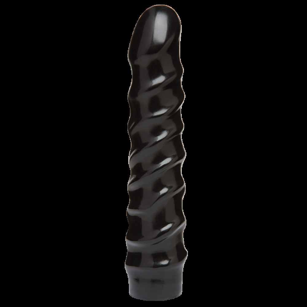 Дилдо - Дилдо Doc Johnson CodeBlack - 8 Inch Raging Vac-U-Lock со стимулирующим рельефом, диаметр 3,8см