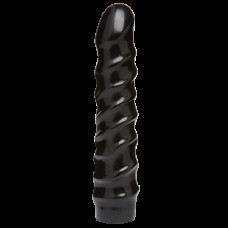 Дилдо Doc Johnson CodeBlack - 8 Inch Raging Vac-U-Lock со стимулирующим рельефом, диаметр 3,8см