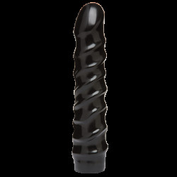 Дилдо Doc Johnson CodeBlack - 8 Inch Raging Vac-U-Lock со стимулирующим рельефом, диаметр 3,8см