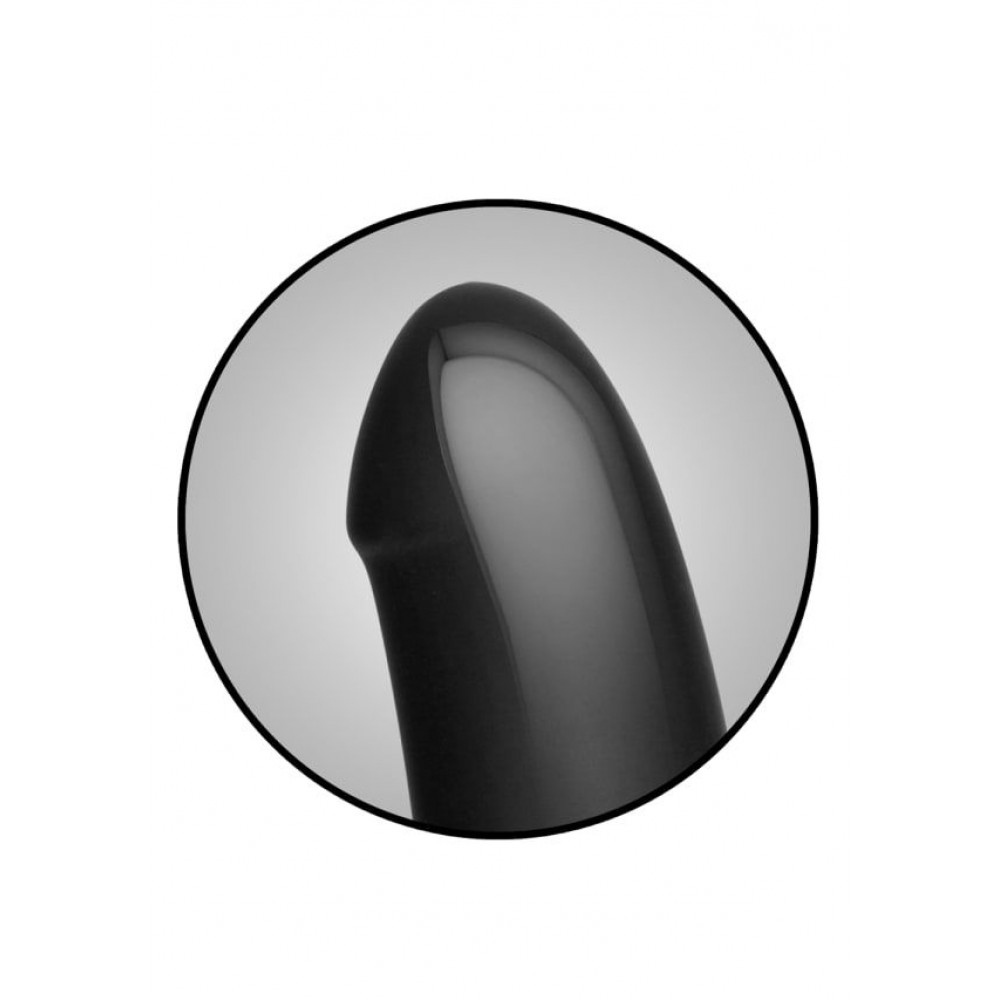 Анальная пробка - Анальный плаг с дилдо Doc Johnson Kink - Dual Density SECONDSKYN Fuck Plug - Black 2