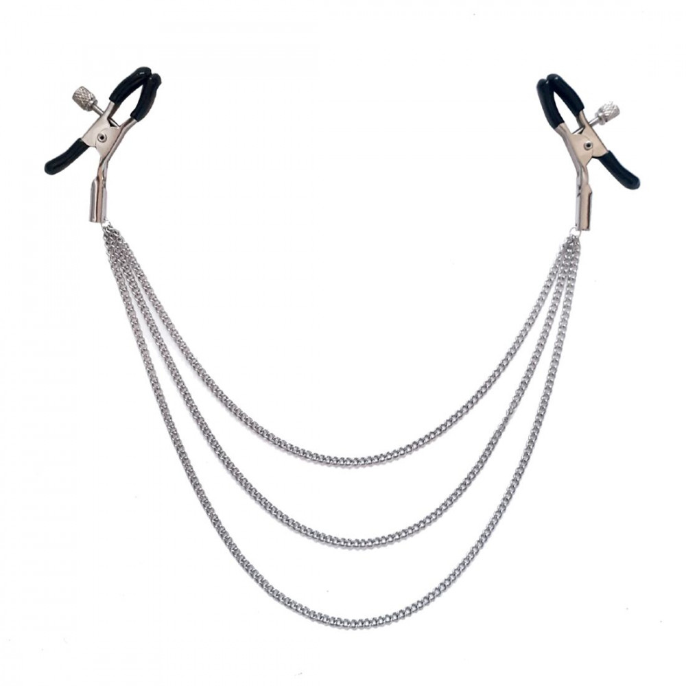 Интимные украшения - Зажимы для сосков Art of Sex - Nipple Jewerlry Three Chains