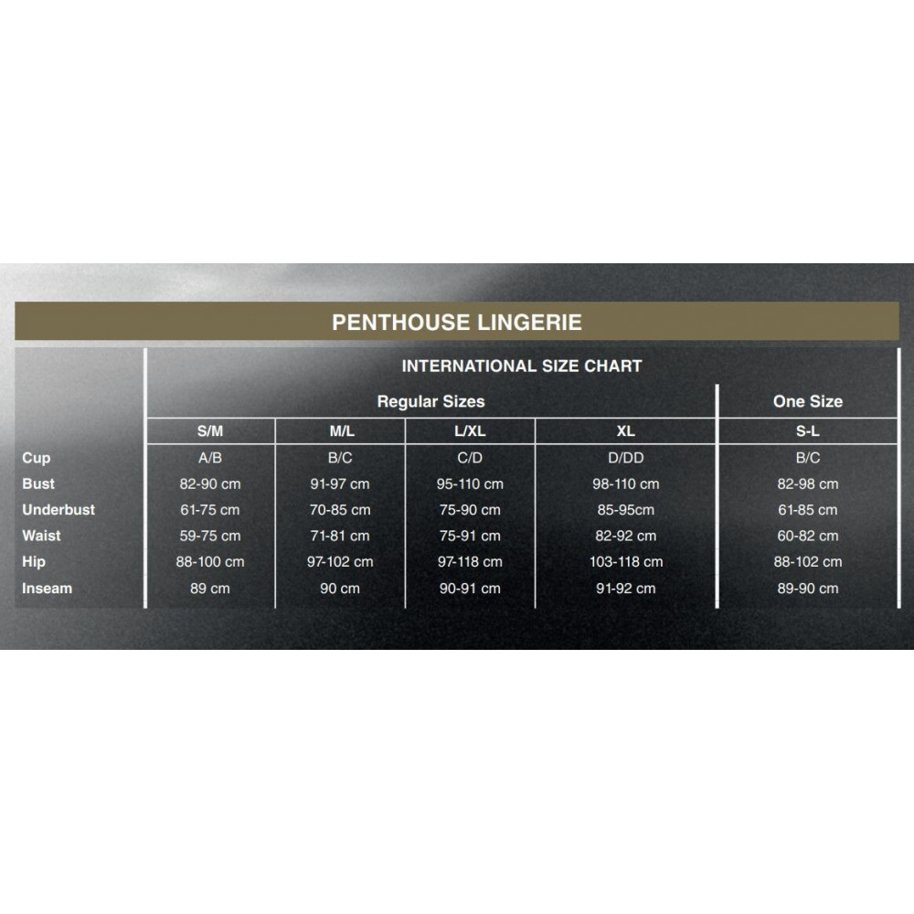 Эротическое боди - Боди Penthouse Midnight Visit S/L Black, глубокая горловина, вырез на спине, рукава 1