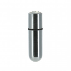 Вибропуля PowerBullet First-Class Bullet 2.5″ with Key Chain Pouch, Silver, 9 режимов вибрации