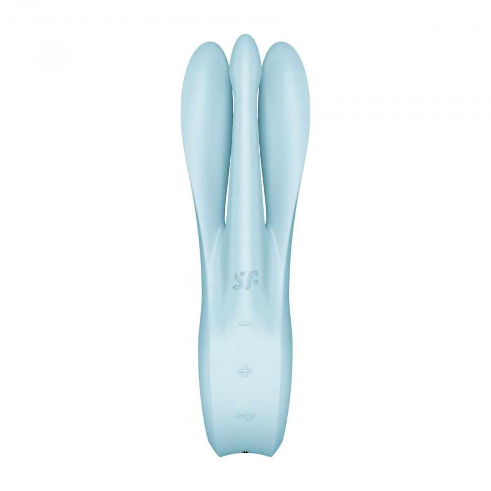 Клиторальный вибратор - Клиторальный вибратор Satisfyer Threesome 1 Light Blue 2