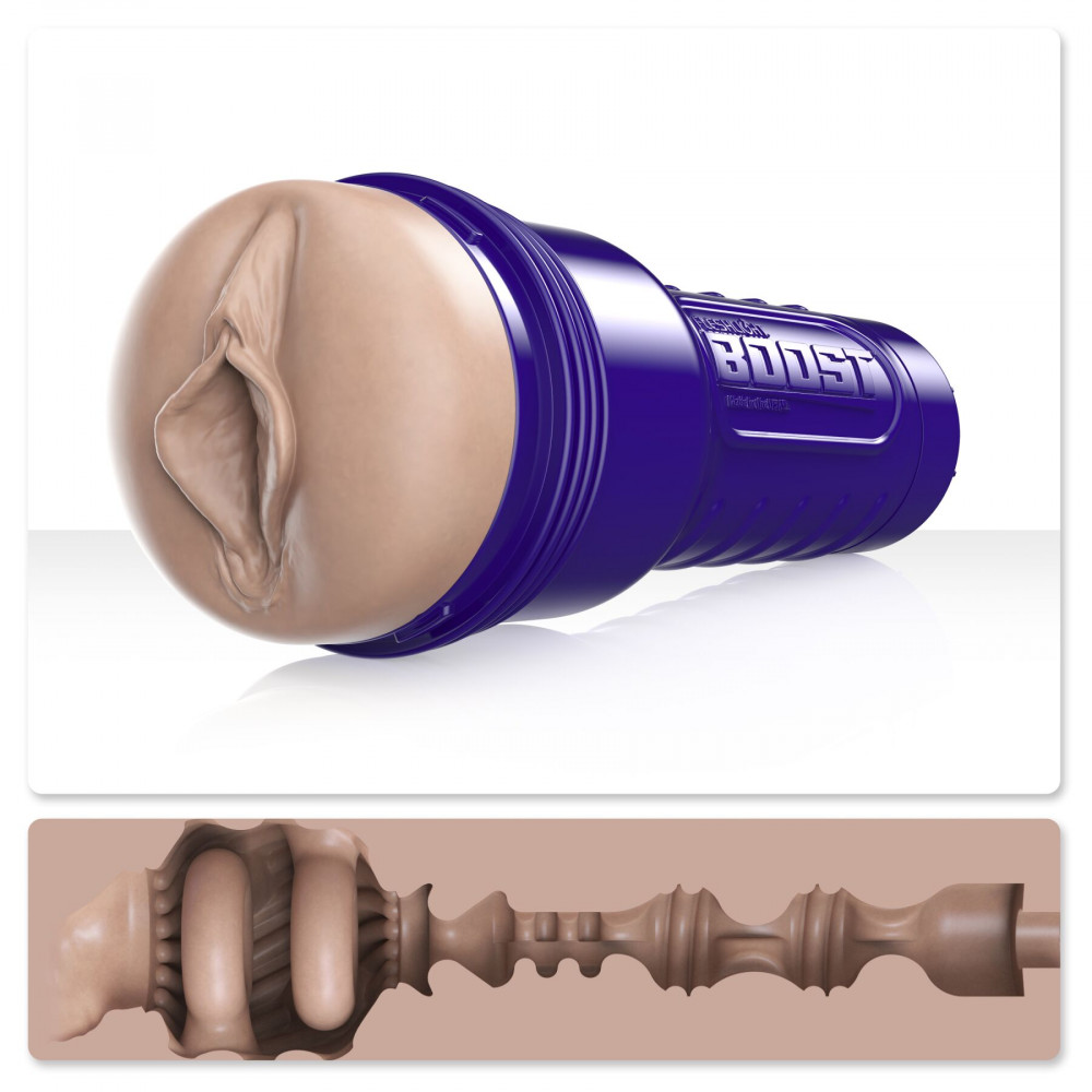 Мастурбаторы вагины - Мастурбатор-вагина Fleshlight Boost Bang, плавающие кольца Turbo Tech