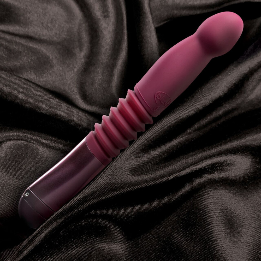 Вибраторы пульсаторы - Пульсатор Temptasia by Blush - Trixie Thrusting Dildo - Wine Red 2