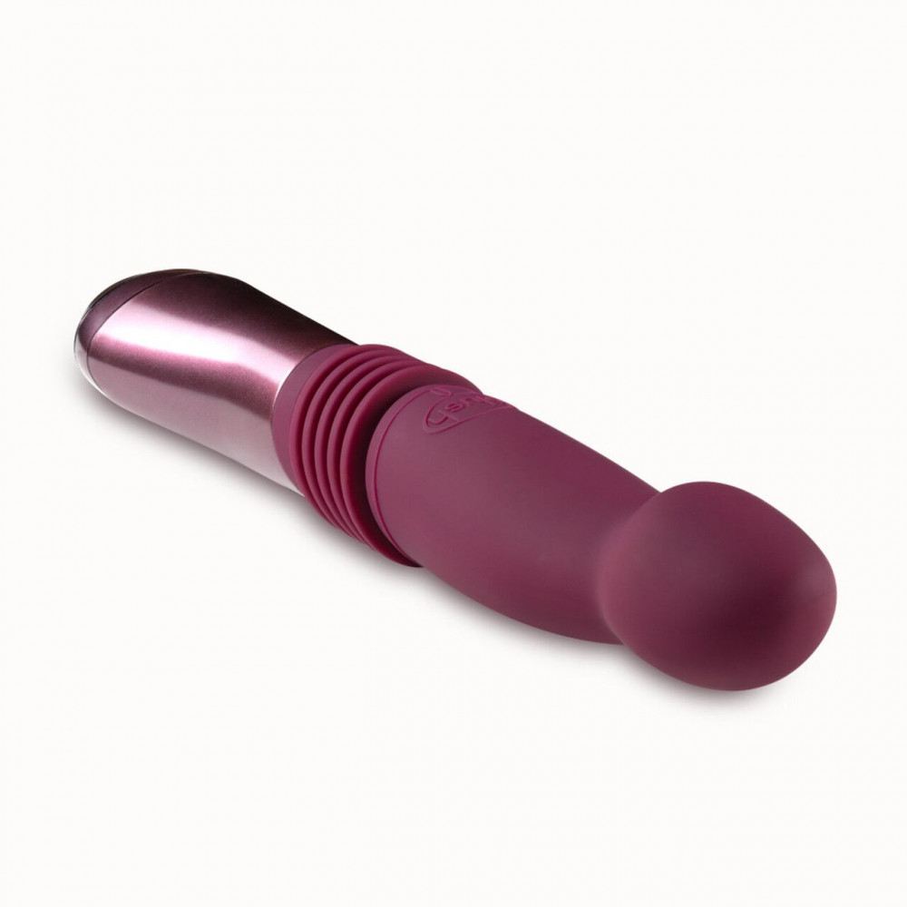 Вибраторы пульсаторы - Пульсатор Temptasia by Blush - Trixie Thrusting Dildo - Wine Red