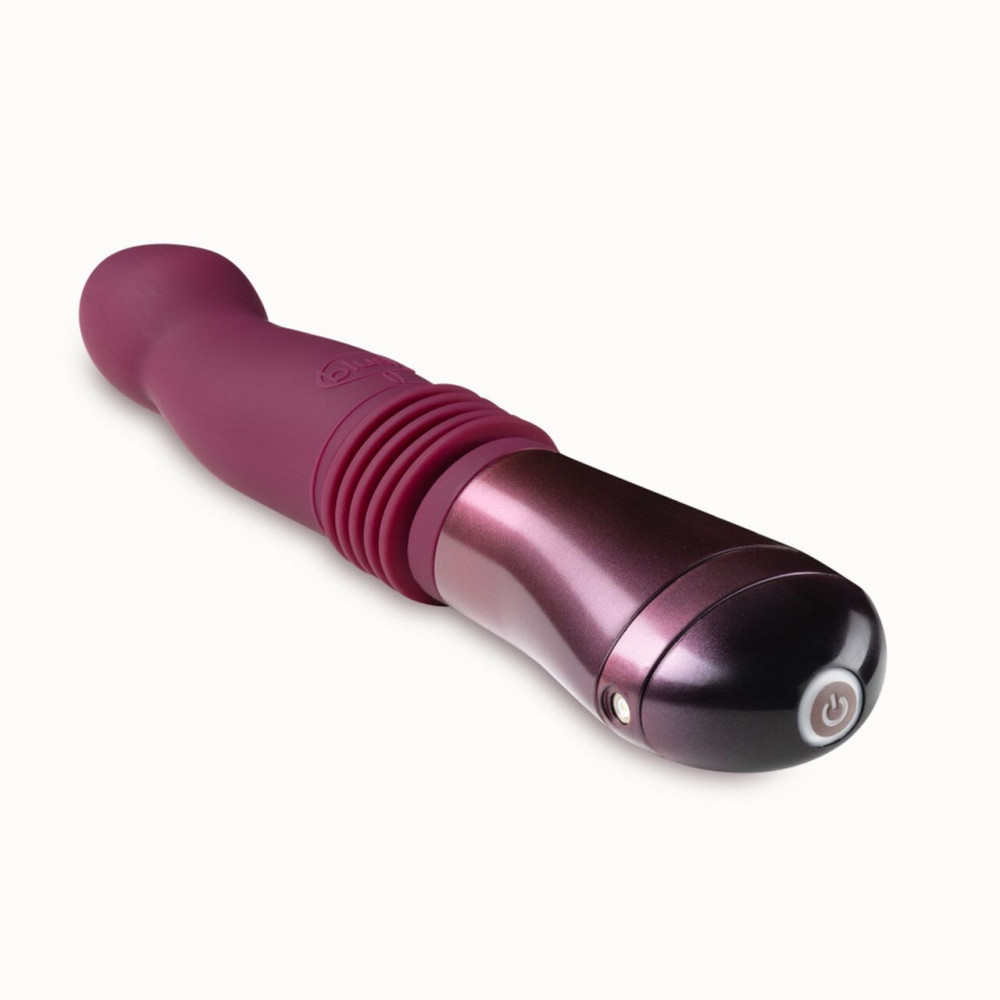 Вибраторы пульсаторы - Пульсатор Temptasia by Blush - Trixie Thrusting Dildo - Wine Red 4