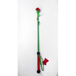 Стек роза Kid Grain Leather Rose Crop With Calf Leather Rose