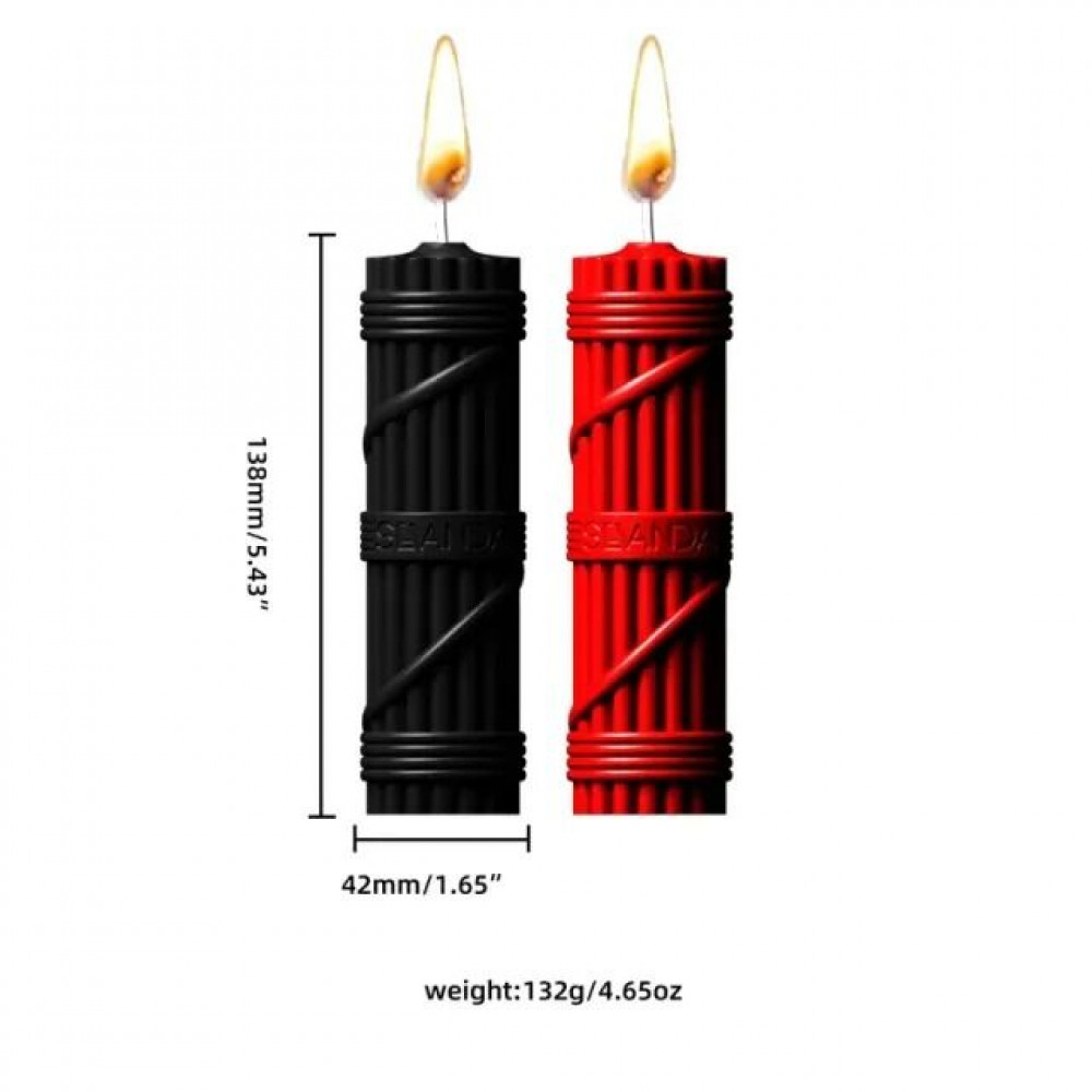   Аксессуары - Свечи для BDSM LOCKINK SEVANDA Fetish Drip Candles Set 2 шт 1