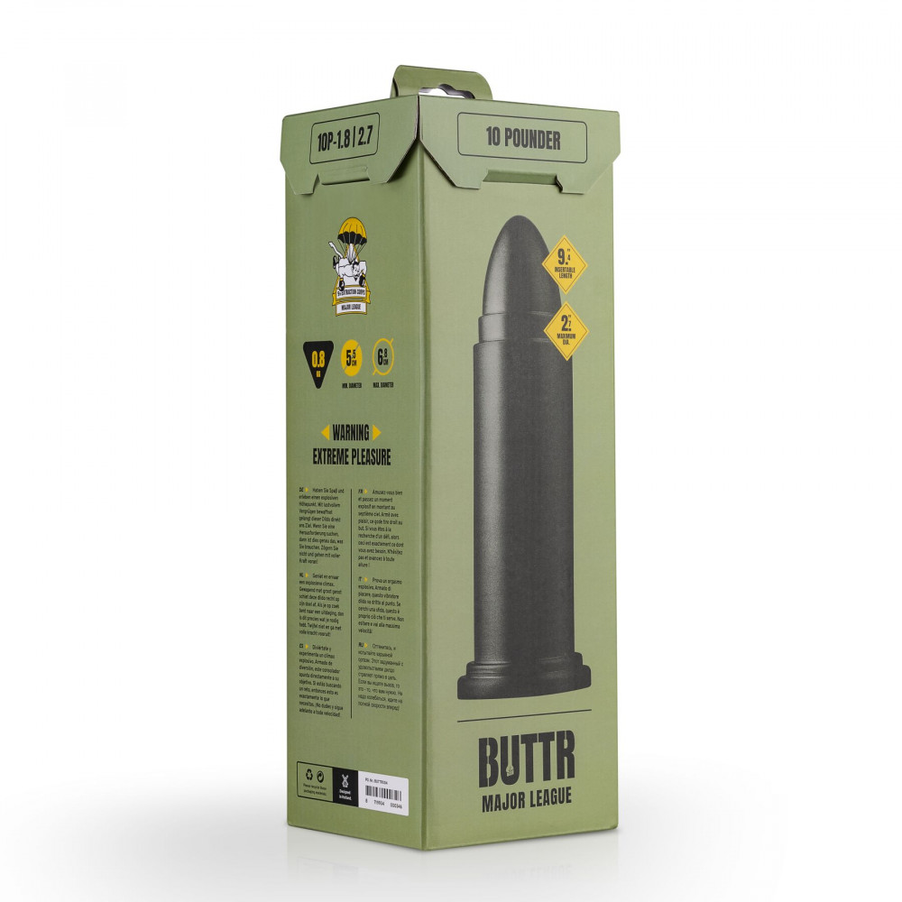 Анальные игрушки - Анальная пробка BUTTR - 10 Pounder XXL Dildo 4
