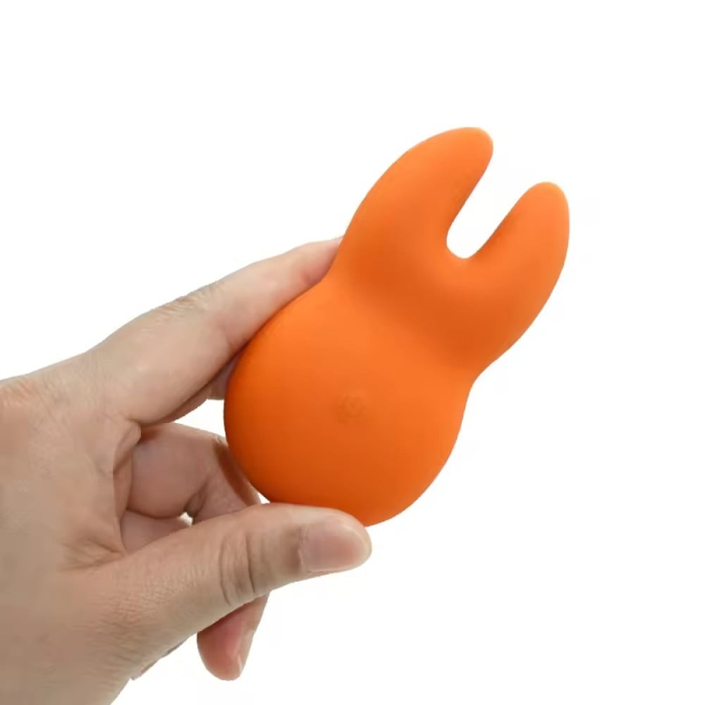 Секс игрушки - Вибратор для клитора с раздвоенным кончиком Sweet Em Velvet Lure, желтый 4